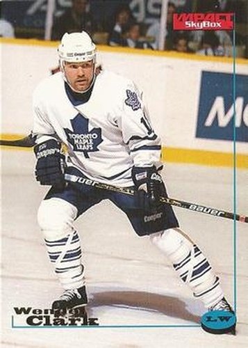 #125 Wendel Clark - Toronto Maple Leafs - 1996-97 SkyBox Impact Hockey