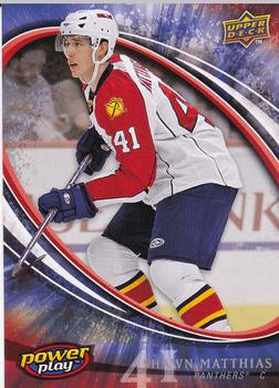 #125 Shawn Matthias - Florida Panthers - 2008-09 Upper Deck Power Play Box Set Hockey