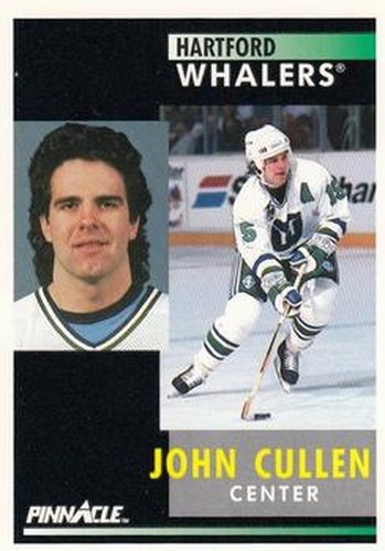 #125 John Cullen - Hartford Whalers - 1991-92 Pinnacle Hockey
