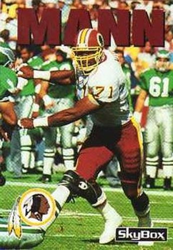 #125 Charles Mann - Washington Redskins - 1992 SkyBox Impact Football
