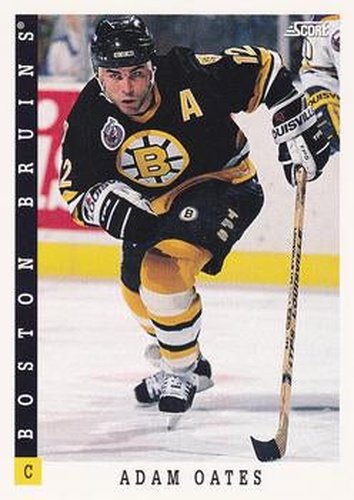 #125 Adam Oates - Boston Bruins - 1993-94 Score Canadian Hockey