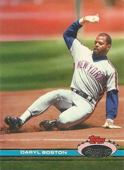 #125 Daryl Boston - New York Mets - 1991 Stadium Club Baseball