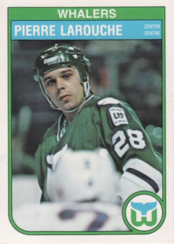 #125 Pierre Larouche - Hartford Whalers - 1982-83 O-Pee-Chee Hockey