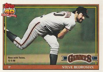 #125 Steve Bedrosian - Minnesota Twins - 1991 O-Pee-Chee Baseball