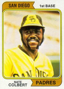 #125a Nate Colbert - San Diego Padres - 1974 Topps Baseball