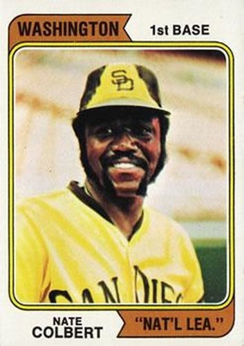 #125b Nate Colbert - San Diego Padres - 1974 Topps Baseball