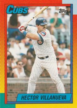 #126T Hector Villanueva - Chicago Cubs - 1990 Topps Traded Baseball