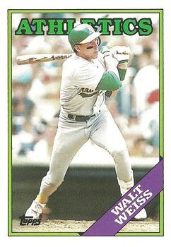 #126T Walt Weiss - Oakland Athletics - 1988 Topps Traded Baseball