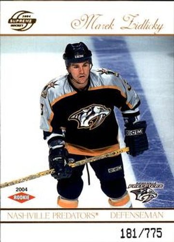 #126 Marek Zidlicky - Nashville Predators - 2003-04 Pacific Supreme Hockey