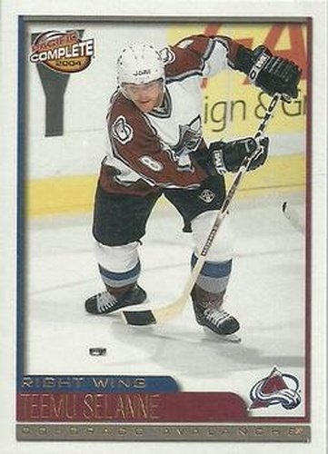 #126 Teemu Selanne - Colorado Avalanche - 2003-04 Pacific Complete Hockey