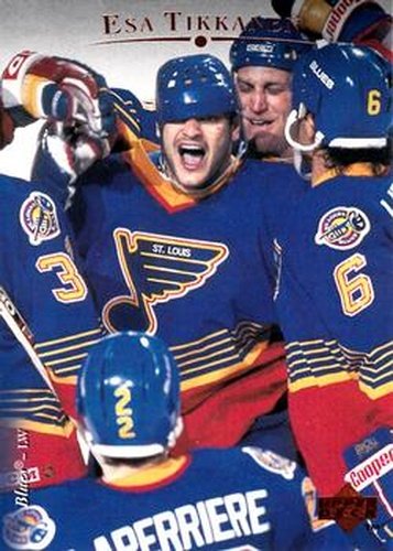 #126 Esa Tikkanen - St. Louis Blues - 1995-96 Upper Deck Hockey