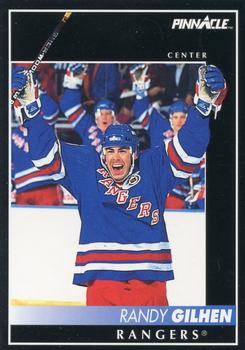 #126 Randy Gilhen - New York Rangers - 1992-93 Pinnacle Canadian Hockey