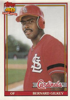 #126 Bernard Gilkey - St. Louis Cardinals - 1991 O-Pee-Chee Baseball