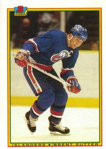 #126 Brent Sutter - New York Islanders - 1990-91 Bowman Hockey