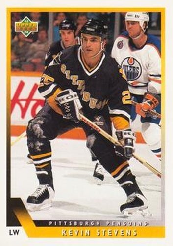 #126 Kevin Stevens - Pittsburgh Penguins - 1993-94 Upper Deck Hockey