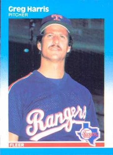 #126 Greg Harris - Texas Rangers - 1987 Fleer Baseball