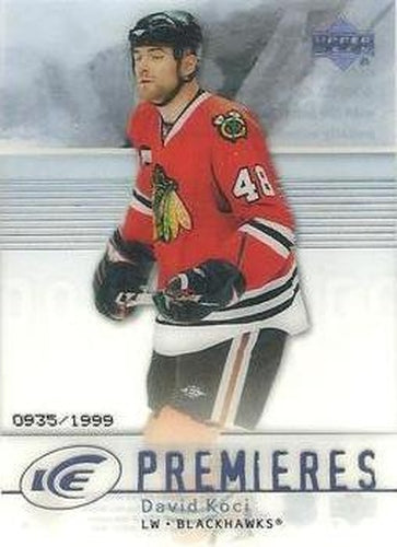 #126 David Koci - Chicago Blackhawks - 2007-08 Upper Deck Ice Hockey