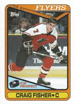 #126 Craig Fisher - Philadelphia Flyers - 1990-91 Topps Hockey