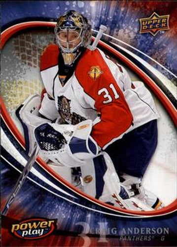 #126 Craig Anderson - Florida Panthers - 2008-09 Upper Deck Power Play Box Set Hockey