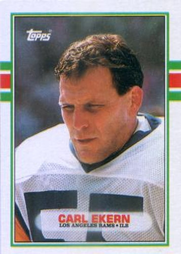 #126 Carl Ekern - Los Angeles Rams - 1989 Topps Football