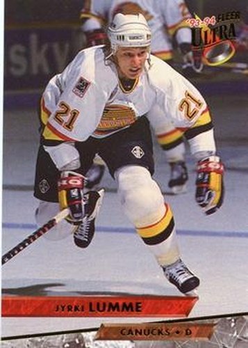 #126 Jyrki Lumme - Vancouver Canucks - 1993-94 Ultra Hockey