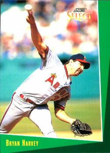 #126 Bryan Harvey - California Angels - 1993 Select Baseball