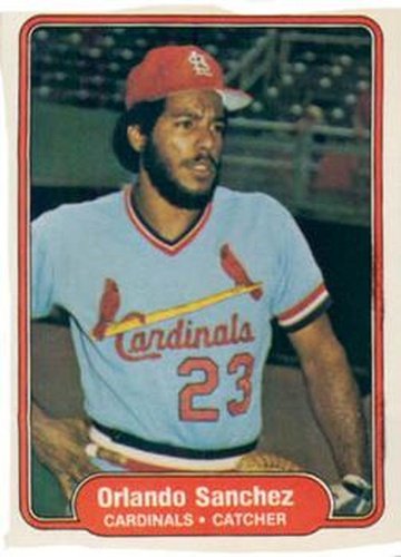 #126 Orlando Sanchez - St. Louis Cardinals - 1982 Fleer Baseball