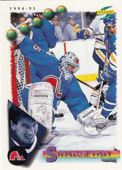 #126 Stephane Fiset - Quebec Nordiques - 1994-95 Score Hockey