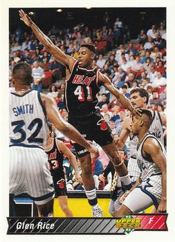 #126 Glen Rice - Miami Heat - 1992-93 Upper Deck Basketball
