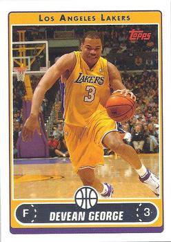 #126 Devean George - Los Angeles Lakers - 2006-07 Topps Basketball