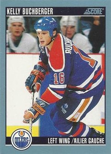 #126 Kelly Buchberger - Edmonton Oilers - 1992-93 Score Canadian Hockey