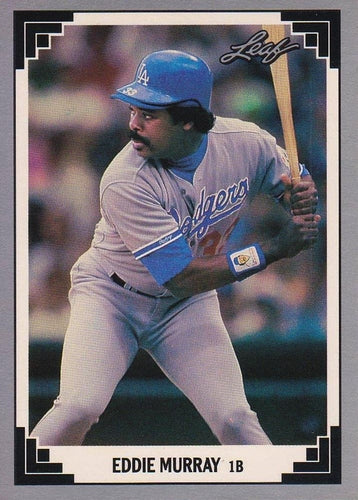 #126 Eddie Murray - Los Angeles Dodgers - 1991 Leaf Baseball