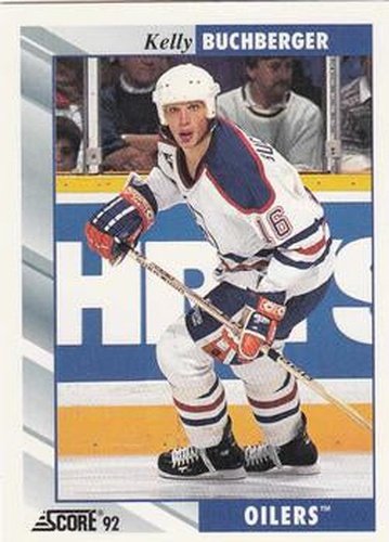 #126 Kelly Buchberger - Edmonton Oilers - 1992-93 Score USA Hockey