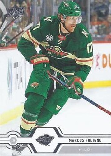 #126 Marcus Foligno - Minnesota Wild - 2019-20 Upper Deck Hockey