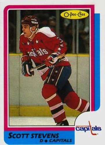 #126 Scott Stevens - Washington Capitals - 1986-87 O-Pee-Chee Hockey