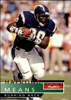 #126 Natrone Means - San Diego Chargers - 1995 SkyBox Impact Football