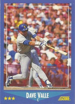 #126 Dave Valle - Seattle Mariners - 1988 Score Baseball
