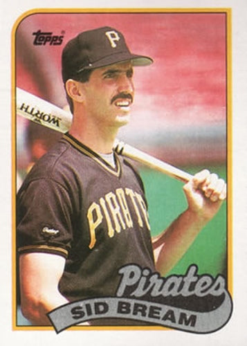#126 Sid Bream - Pittsburgh Pirates - 1989 Topps Baseball