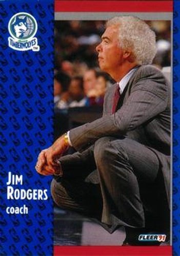 #126 Jim Rodgers - Minnesota Timberwolves - 1991-92 Fleer Basketball