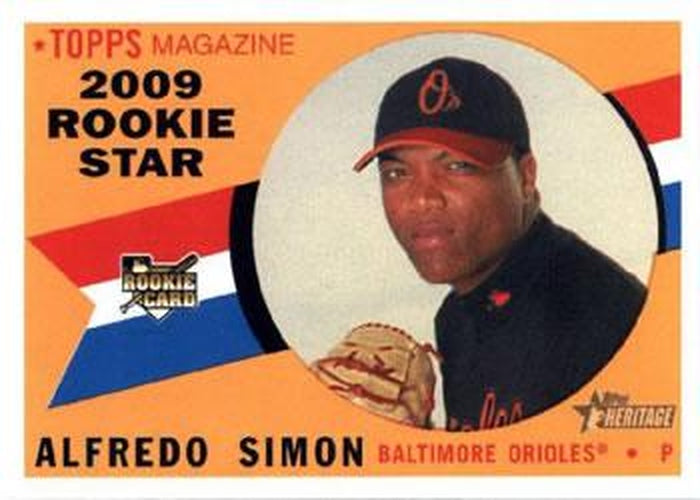 #126 Alfredo Simon - Baltimore Orioles - 2009 Topps Heritage Baseball