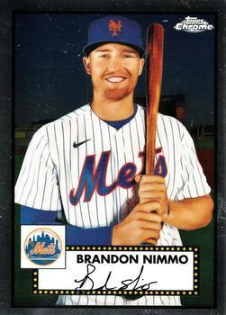 #126 Brandon Nimmo - New York Mets - 2021 Topps Chrome Platinum Anniversary Baseball