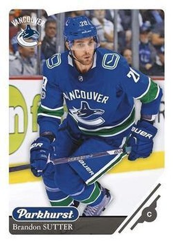 #126 Brandon Sutter - Vancouver Canucks - 2018-19 Parkhurst Hockey