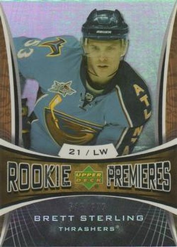 #126 Brett Sterling - Atlanta Thrashers - 2007-08 Upper Deck Trilogy Hockey