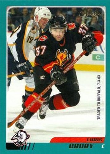 #126 Chris Drury - Buffalo Sabres - 2003-04 O-Pee-Chee Hockey