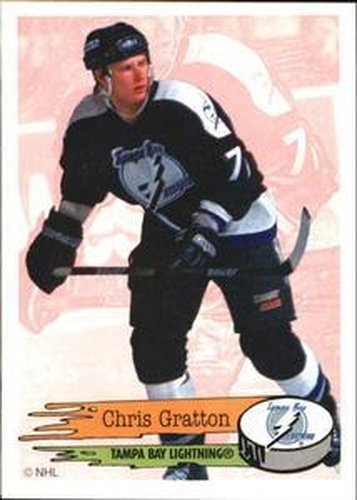 #126 Chris Gratton - Tampa Bay Lightning - 1995-96 Panini Hockey Stickers