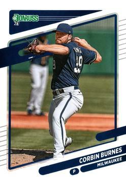 #126 Corbin Burnes - Milwaukee Brewers - 2021 Donruss Baseball