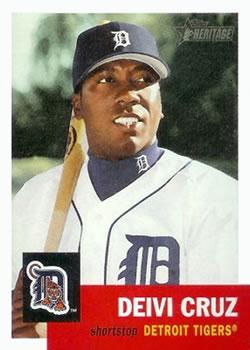 #126 Deivi Cruz - Detroit Tigers - 2002 Topps Heritage Baseball