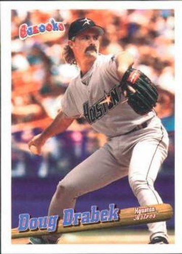 #126 Doug Drabek - Houston Astros - 1996 Bazooka Baseball