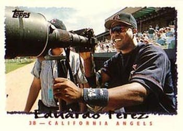 #126 Eduardo Perez - California Angels - 1995 Topps Baseball