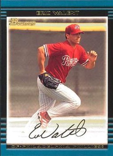 #126 Eric Valent - Philadelphia Phillies - 2002 Bowman Baseball